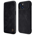 iPhone 15 Plus Nillkin Qin Pro Flip Cover - Sort