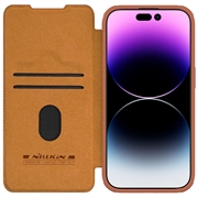 Nillkin Qin Pro iPhone 15 Pro Flip Cover - Brun