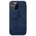 Nillkin Qin Pro Series iPhone 13 Pro Flip Cover - Blå