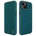 Nillkin Qin Pro Series iPhone 14 Flip Cover - Grøn