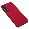 Nillkin Qin Series Samsung Galaxy S21+ 5G Flip Cover - Rød