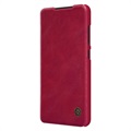 Nillkin Qin Series Samsung Galaxy S22 Ultra 5G Flip Cover - Rød