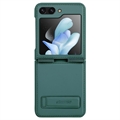 Samsung Galaxy Z Flip5 Nillkin Qin Series Hybrid Cover - Grøn