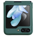Samsung Galaxy Z Flip5 Nillkin Qin Series Hybrid Cover - Grøn