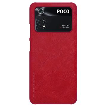 Nillkin Qin Series Xiaomi Poco M4 Pro Flip Cover - Rød
