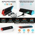 Nintendo Switch 2 Dockingstation / Hub - HDMI, USB 3.0, USB-C, LAN - Sort