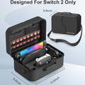 Nintendo Switch 2 Startrc Games-opbevaringsetui med 18 pladser til spilkort - sort