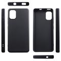 Nokia C02 Anti-Fingeraftryk Mat TPU Cover - Sort