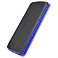 Nokia C1 Plus Flip Cover - Karbonfiber (Open Box - Fantastisk stand) - Blå
