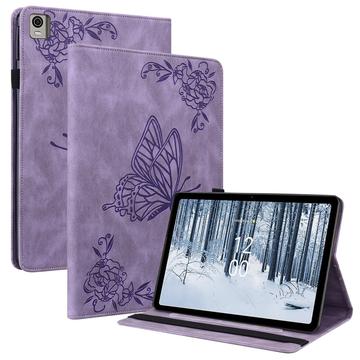 Nokia T21 Butterfly Series Folio-etui - Lilla