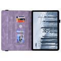 Nokia T21 Butterfly Series Folio-etui - Lilla
