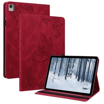 Nokia T21 Butterfly Series Folio-etui - Rød