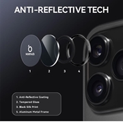 iPhone 17 Pro/17 Pro Max Northjo kameralinsebeskyttelsessæt - sort