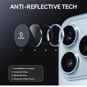 iPhone 17 Pro/17 Pro Max Northjo kameralinsebeskyttelsessæt - blå