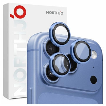 iPhone 18 Pro/18 Pro Max Northjo kameralinsebeskyttelsessæt - blå