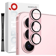 Samsung Galaxy S26+ Northjo Fuld beskyttelse af kameralinsebeskytter i mat metal og hærdet glas - Pink