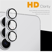 Samsung Galaxy S26+ Northjo Fuld beskyttelse af kameralinsebeskytter i mat metal og hærdet glas - Sølv