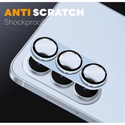 Samsung Galaxy S26 Northjo Fuld beskyttelse af kameralinsebeskytter i mat metal og hærdet glas - Blå