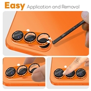 Samsung Galaxy S26 Northjo Fuld beskyttelse af kameralinsebeskytter i mat metal og hærdet glas - Orange