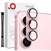 Samsung Galaxy S26 Northjo Fuld beskyttelse af kameralinsebeskytter i mat metal og hærdet glas - Pink