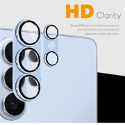 Samsung Galaxy S26 Ultra Northjo Fuld beskyttelse af kameralinsebeskytter i mat metal og hærdet glas - Blå