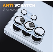 Samsung Galaxy S26 Ultra Northjo Fuld beskyttelse af kameralinsebeskytter i mat metal og hærdet glas - Blå