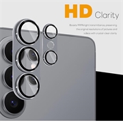 Samsung Galaxy S26 Ultra Northjo Fuld beskyttelse af kameralinsebeskytter i mat metal og hærdet glas - Grå