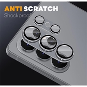 Samsung Galaxy S26 Ultra Northjo Fuld beskyttelse af kameralinsebeskytter i mat metal og hærdet glas - Grå