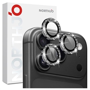 iPhone 18 Pro/18 Pro Max Northjo Glitter-kameraobjektivbeskyttelse