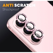 Samsung Galaxy S26 Northjo Kameralinsebeskytter-sæt med rhinsten - Pink