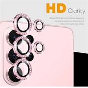 Samsung Galaxy S26 Ultra Northjo Kameralinsebeskytter-sæt med rhinsten - Pink