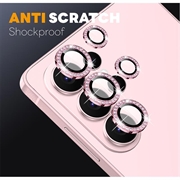 Samsung Galaxy S26 Ultra Northjo Kameralinsebeskytter-sæt med rhinsten - Pink