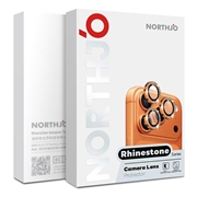 iPhone 17 Northjo Kameralinsebeskytter-sæt med rhinsten - Lilla