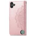 Nothing CMF Phone 1 Mandala Series Etui med Pung - Pink