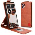 Nothing CMF Phone 2 Pro lodret flip-etui med stativ - Brun