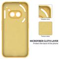Nothing Phone (2a) Liquid Silikone Cover med Strop - Gul