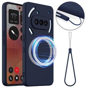 Nothing Phone (3a) Liquid Silikone Cover - MagSafe Kompatibel - Mørkeblå