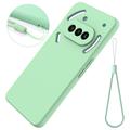 Nothing Phone (3a) Flydende silikone cover med håndrem - grøn