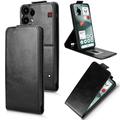 Nothing Phone (3a) Lite lodret flip-etui med stativ - sort