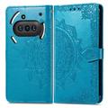 Nothing Phone (3a) Mandala Series Etui med Pung - Blå