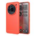 Nothing Phone (3a) Pro Børstet TPU Cover - Karbonfiber