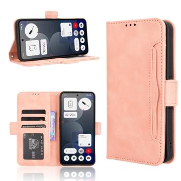 Nothing Phone (3a) Pro Kortholder Pung Etui - Pink