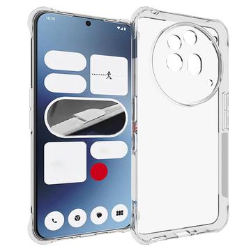 Nothing Phone (3a) Pro Stødsikkert TPU Cover - Gennemsigtig