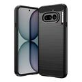 Nothing Phone (4a) Børstet TPU Cover - Karbonfiber