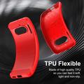 Nothing Phone (4a) Børstet TPU Cover - Karbonfiber - rød