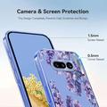 Nothing Phone (4a) TPU-cover med blomstermønster - Blåregn
