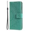 Nothing Phone (4a) Mandala Etui med Pung med håndledsrem - mintgrøn