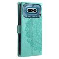 Nothing Phone (4a) Mandala Etui med Pung med håndledsrem - mintgrøn