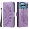 Nothing Phone (4a) Mandala Etui med Pung med håndledsrem - Lilla