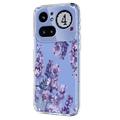 Nothing Phone (4a) Pro TPU-cover med blomstermønster - Blåregn